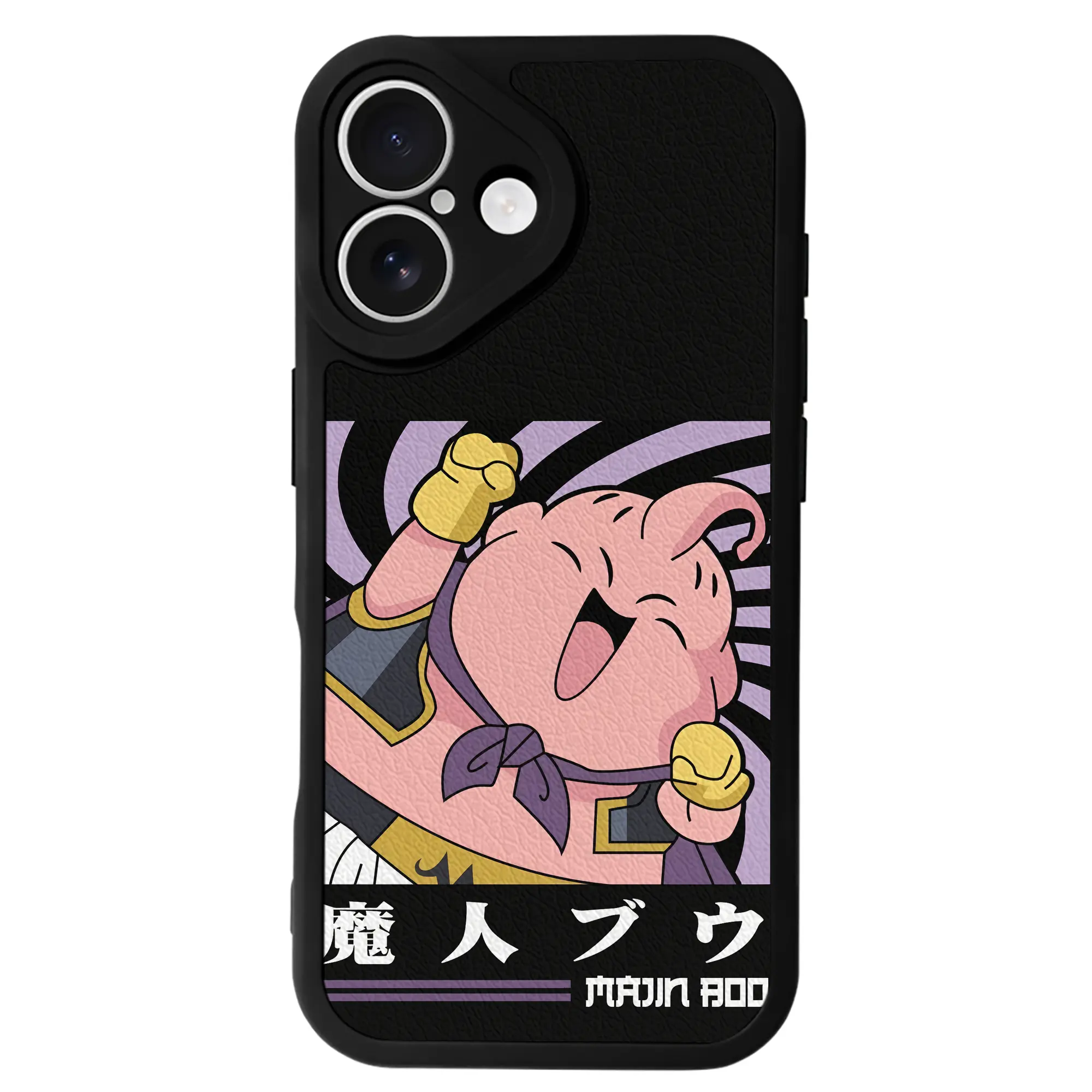 ドラゴンボール グッズ まじん ブウ - IPhone 16シリーズ対応 ・ シリコンスマホケース ・ レザー調 ・ 高精度フィット ・ 耐衝撃 ・ ワイヤレス充電対応 ・ 精密カット